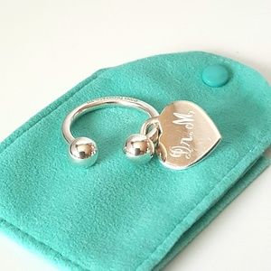 Vintage RETURN TO TIFFANY 925 Heart Key Ring
